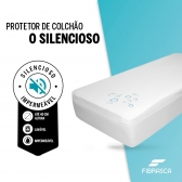 Protetor de Colchão Queen Fibrasca Impermeável Silencioso - Branco