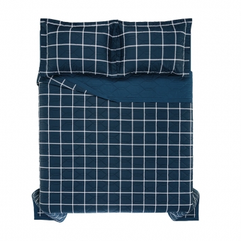 Kit Colcha Casal 3 pçs Karsten 180 Fios Percal Castro