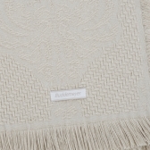 Colcha Solteiro Buddemeyer Medalhão com Franja - Bege - 1769