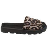 Sandália Feminina Flats Vizzano Lycra Onça Zurique - Bege