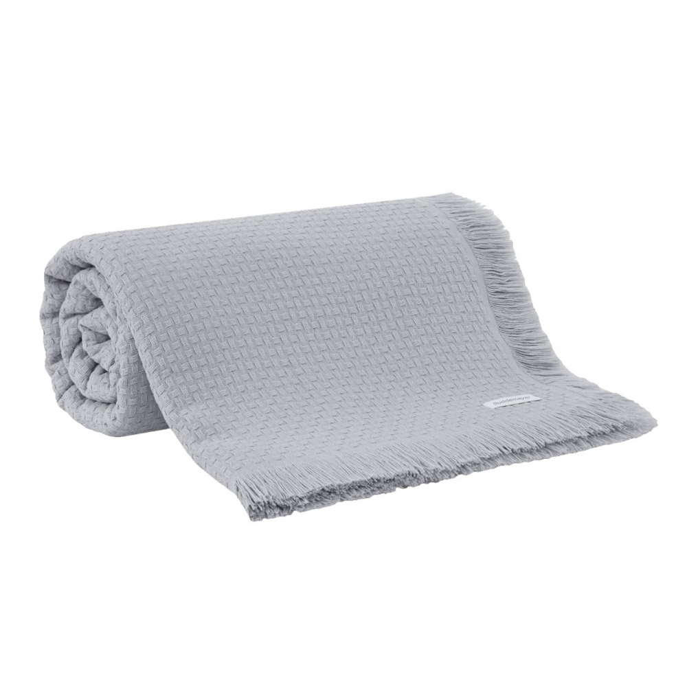 Colcha King Buddemeyer In Design com Franja - Cinza - 1277