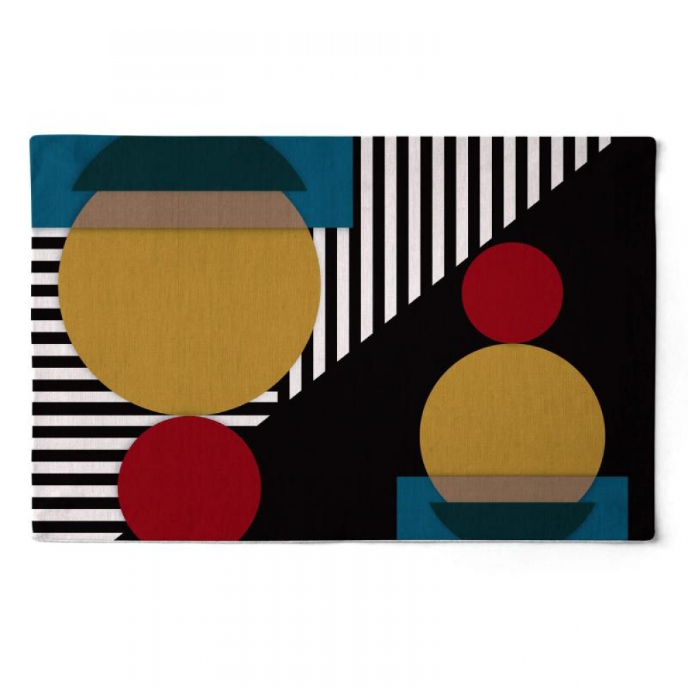 Jogo Americano 48cm x 33cm Mesa Posta Belchior Geométrico