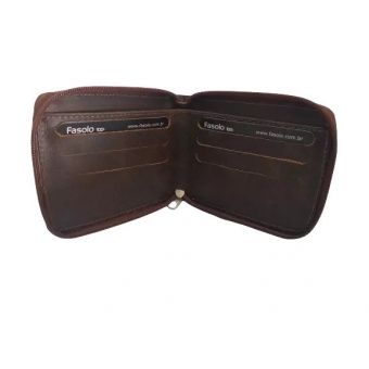 Carteira Masculina com Zíper Fasolo Everest Couro k727-146