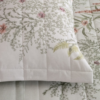 Colcha Casal Buddemeyer Percal 180 fios 3 Peças Herbal