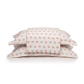 Kit Colcha Queen Dohler Piquet 100% Algodão - Venus Corações