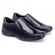 Sapato Masculino Casual Jota Pe 3D Vision em Couro - Preto