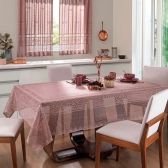 Toalha de Mesa Renda Retangular Interlar Color 1,50m x 2,20m - Rose