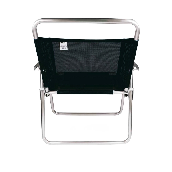 Cadeira de Praia Reforçada Oversize Preta