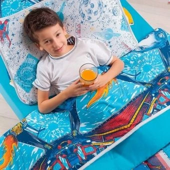Kit Cobre Leito Solteiro em Malha 100% Algodão Space Vivaldi