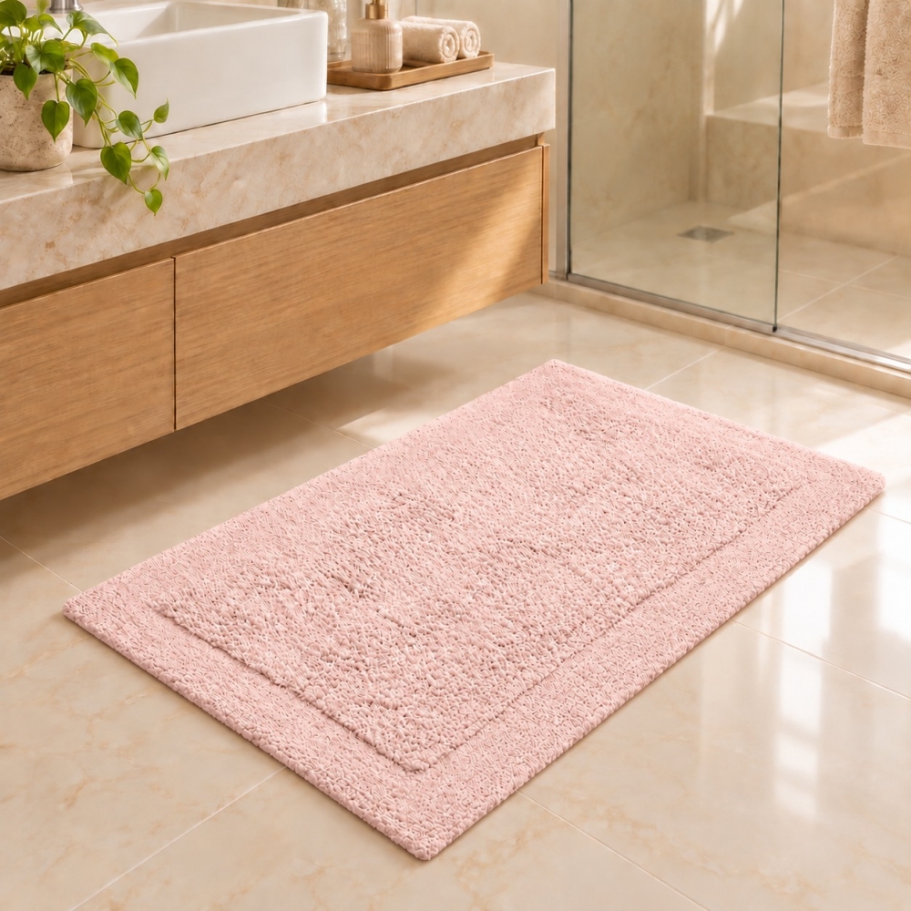 Tapete p/ Casa 48 x 80cm Allure Buddemeyer 100% Algodão - Rosa Velvet 3231