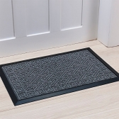 Tapete de Porta Retangular Lima 40 x 60 cm Niazitex - Cinza
