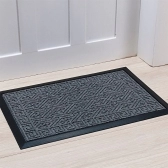 Tapete de Porta Retangular Lima 40 x 60 cm Niazitex - Cinza