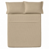 Colcha Piquet Queen 3 Peças Teka Gênova 100% Algodão 235g/m² - Bege