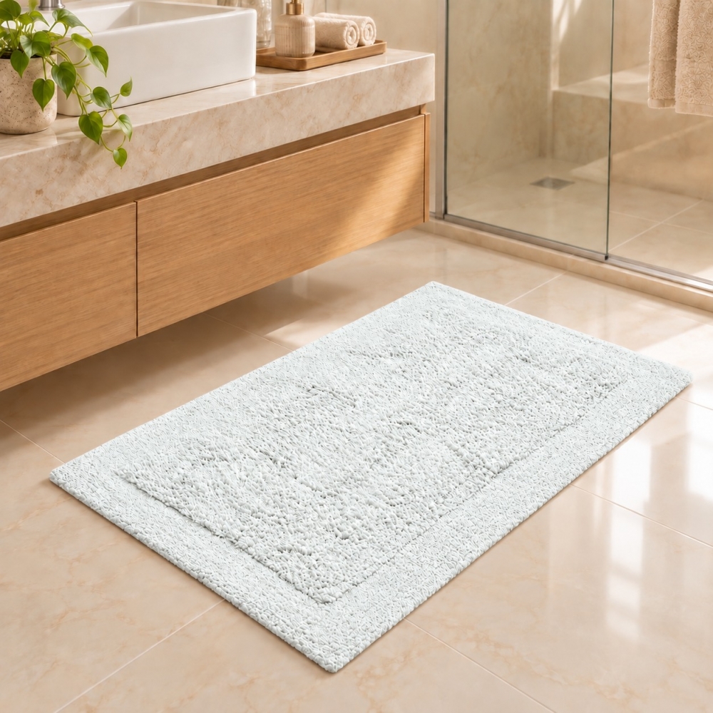 Tapete p/ Casa 48 x 80cm Allure Buddemeyer 100% Algodão - Cinza 1825