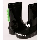 Galocha Infantil Dinossauro Preto Luelua