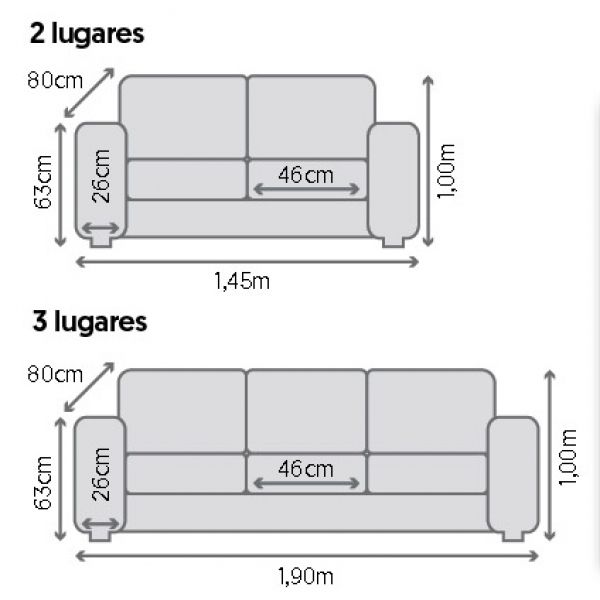 Protetor para Sofá 2 e 3 Lugares Elegance Vermelho Izaltex