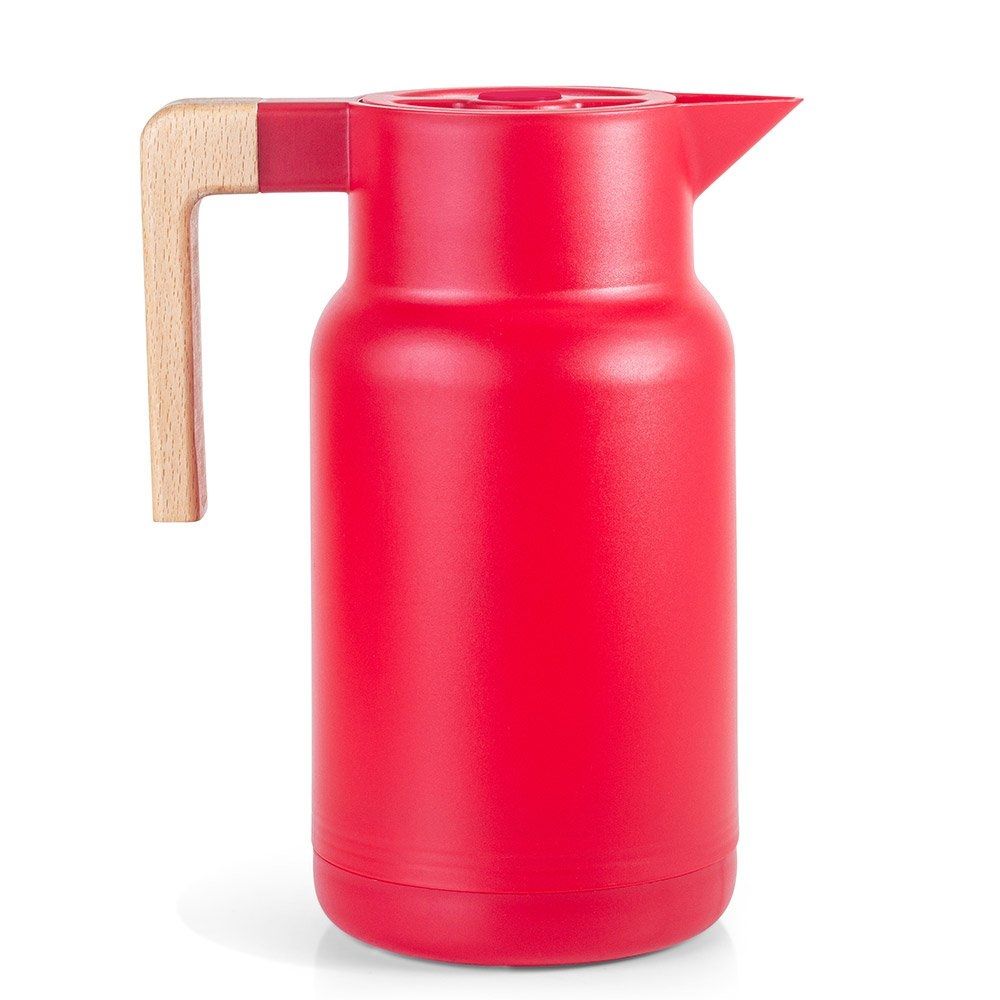 Garrafa Térmica 1 L Wood Fashion Termopro - Vermelha