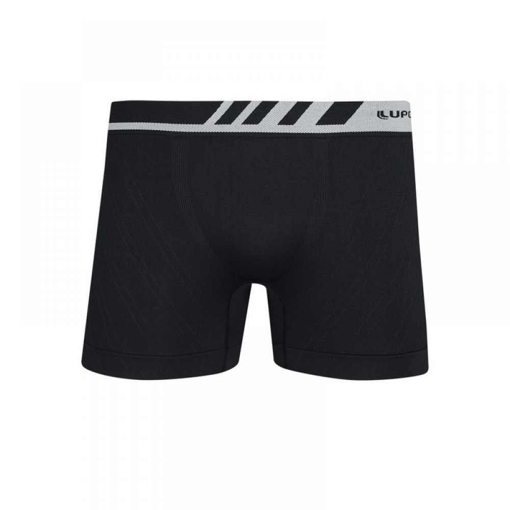 Cueca Lupo Boxer Microfibra Sem Costura - Preta 9990