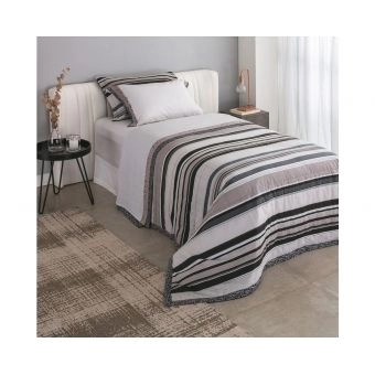 Colcha Solteiro Buddemeyer Percalle Petit Floral 2 Peças