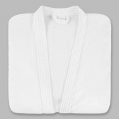 Roupão Adulto com Manga Dohler Velour Confort 100% Algodão - Branco