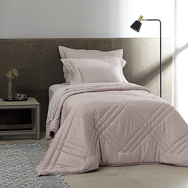 Edredom Solteiro Buddemeyer Vision Cetim 270 Fios - Rosa