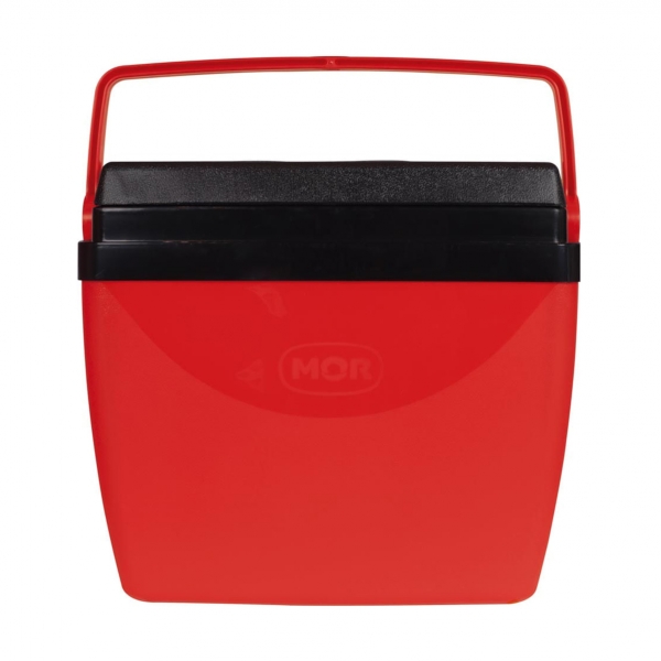 Caixa Térmica Cooler 34 Litros Mor - Vermelho Tampa Preta