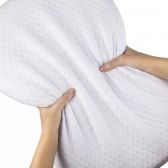 Travesseiro Favos de Mel 50 cm x 70 cm Branco