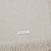 Colcha Queen Buddemeyer Medalhão com Franja - Bege 1769