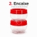 Kit 2 Potes Organizadores Gire E Trave 155ml Porta Temperos