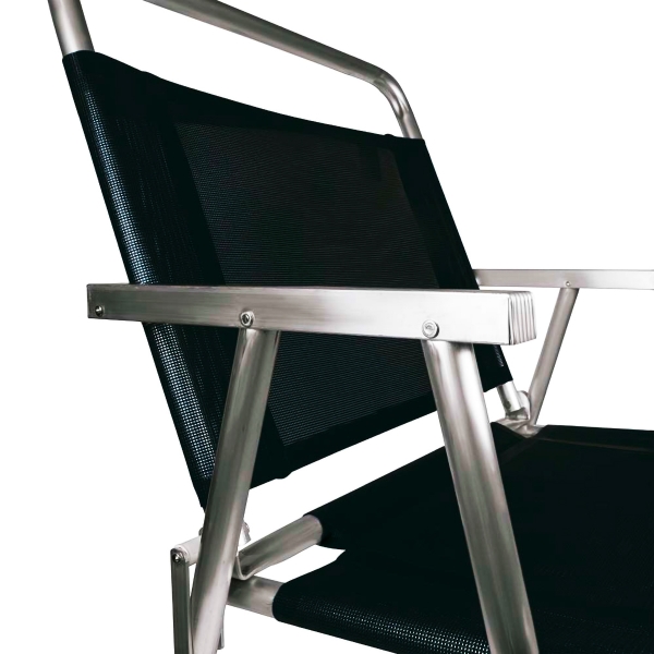 Cadeira de Praia Reforçada Oversize Preta