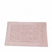 Toalha de Piso Felpudo Dohler Jacquard Confort Lisa FJ-6408 - Rosê