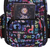 Mochila Sestini 2 Compartimento Capricho Party - Preto