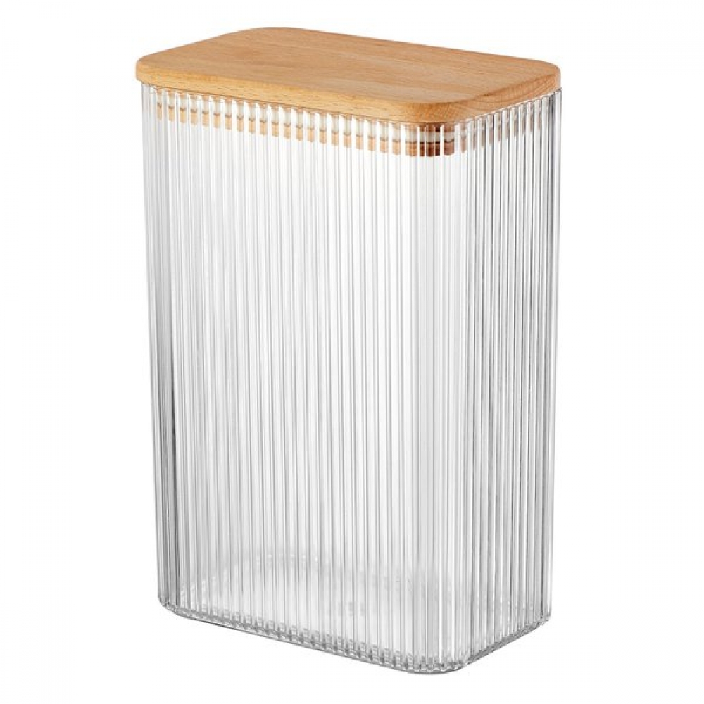 Porta Mantimentos Retangular em Plástico c/ Tampa 2L Dynasty