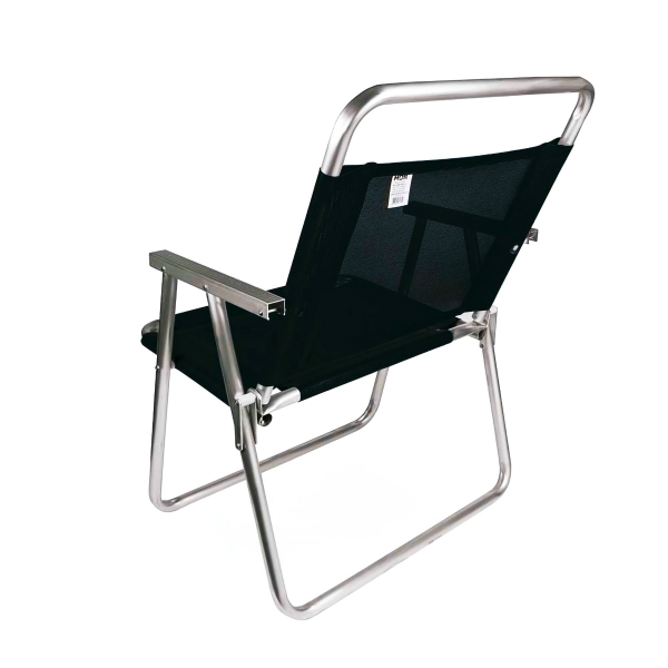 Cadeira de Praia Reforçada Oversize Preta