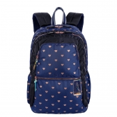 Mochila Grande Sestini 2 Compartimento Capricho Wishes - Azul