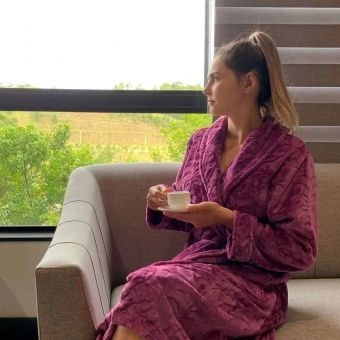 Roupão Adulto Feminino Appel Lady Microfibra Flannel