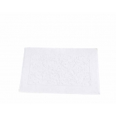 Toalha de Piso Felpudo Dohler Jacquard Confort Lisa FJ-6408 - Branco