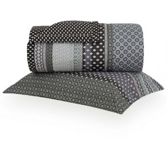 Colcha Dupla Face Solteiro Buddemeyer Percalle 2 Peças Mosaique