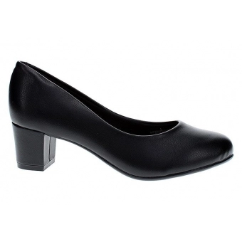 Sapato Feminino Beira Rio Scarpin Salto Bloco Baixo Conforto