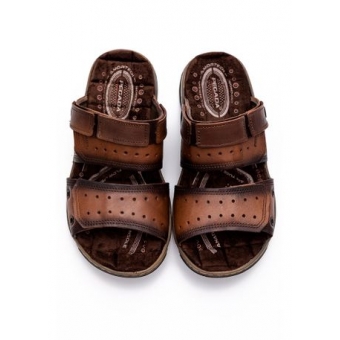 Sandália Masculina Pegada 2 em 1 em Couro