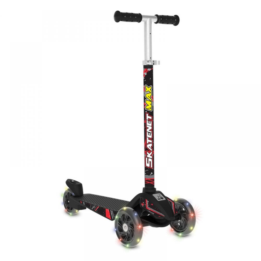 Patinete Bandeirante Skatenet Max Led Black