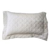 Porta Travesseiro Kacyumara Vida Bela Percal 200 Fios - Branco