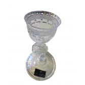 Potiche Clássica com Pé em Cristal Ø11 L´hermitage