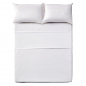 Jogo de Cama Casal 4 peças Teka Diamante 150 Fios - Branco 012