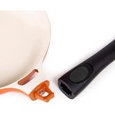 Frigideira Le Cook Premier Orange 24cm 1,7L Cabo Destacável