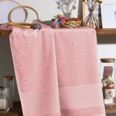 Toalha para Bordar Lavabo Valour Dohler Verona Sem Estampa - Rosa