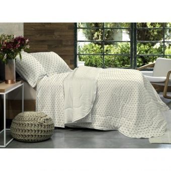 Cobre Leito Casal em Malha Soft Fio Egípcio Penteado 150gr