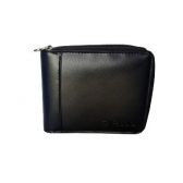 Carteira Masculina com Zíper Fasolo Couro H014-006 - Preto
