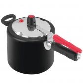 Panela de Pressão Antiaderente 7 Litros Clock Preta