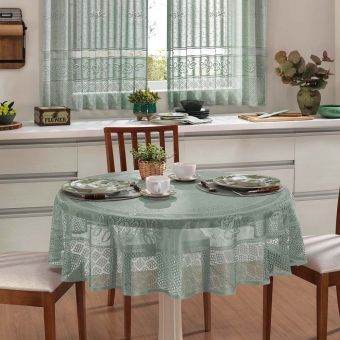 Toalha de Mesa Redonda em Renda 1,50 m Interlar Color